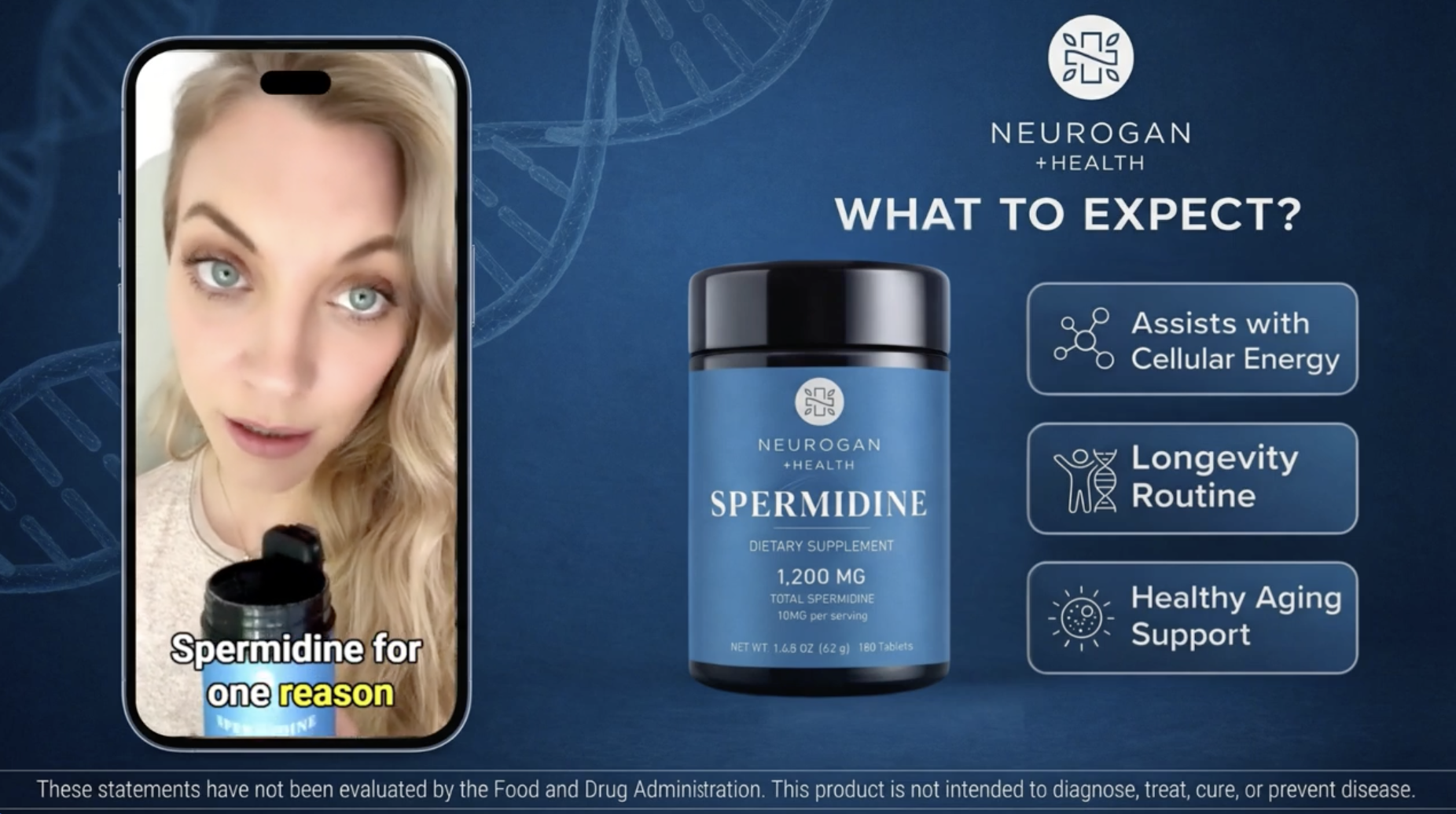 Amazon.com: Neurogan Spermidine Supplement - 1200mg - 99% Pure
