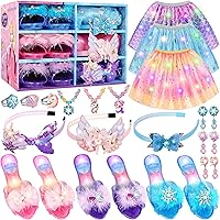 Vista 8 de Princess Dress Up Toys & Jewelry Boutique, Girls Role Play Gift for 3+ Year Old Girl Toddler B-Day Party Favors