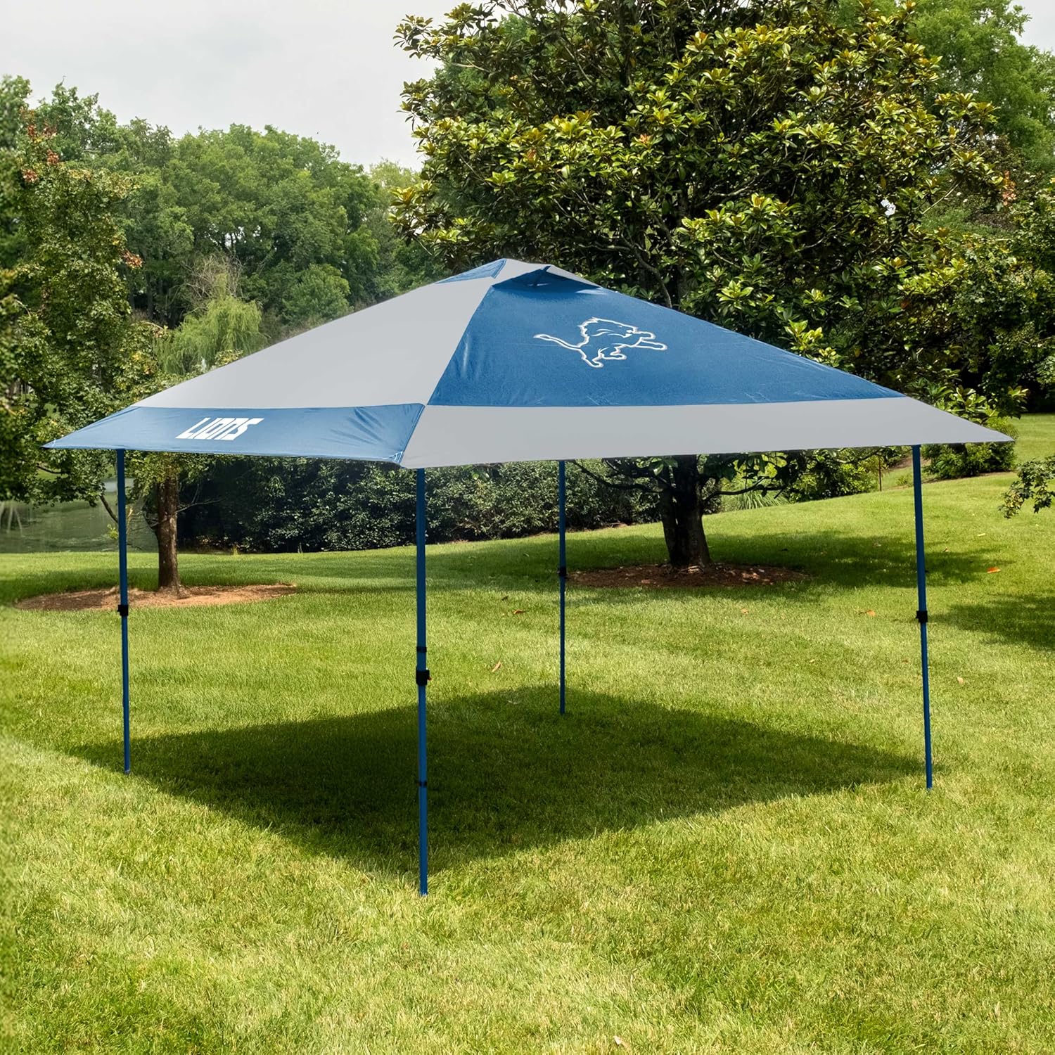 Logo Brands NFL 12x12 Solo Up Canopy - 144 Square Feet of Shade – One-Person Easy Setup, UV-50 Protection, Rolling Storage Bag – Perfect Tent for Tailgates and Outdoor Events