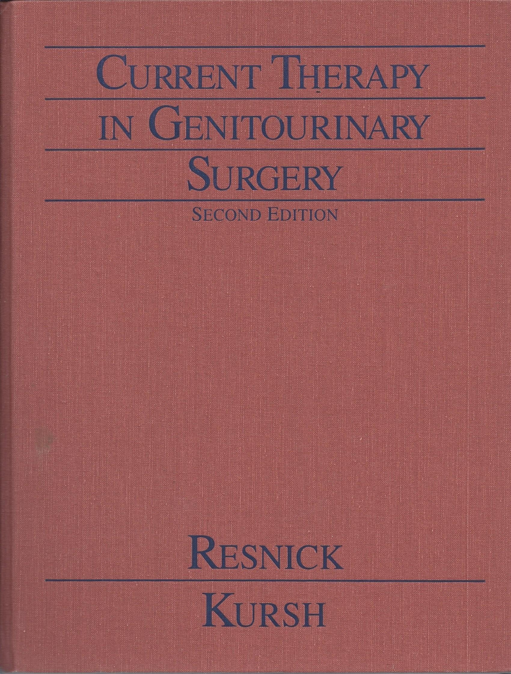 Current Therapy in Genitourinary Surgery (Current Therapy Series)