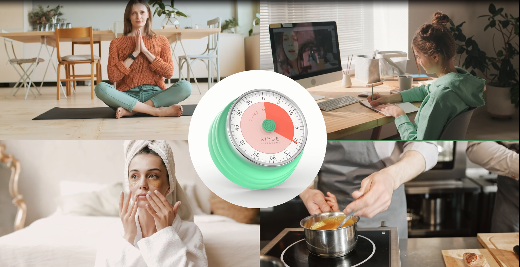 MINUTEUR,--Minuterie de cuisine de 60 Minutes, rappel'anneau de cuisson