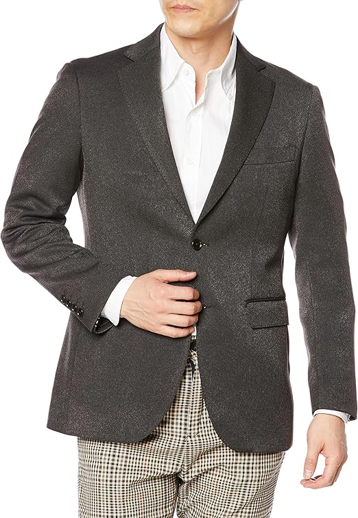 正規逆輸入品 オリヒカ メンズジャケット洗えるジャケットウォッシャブル茶 45wian030 S ビジネス フォーマル