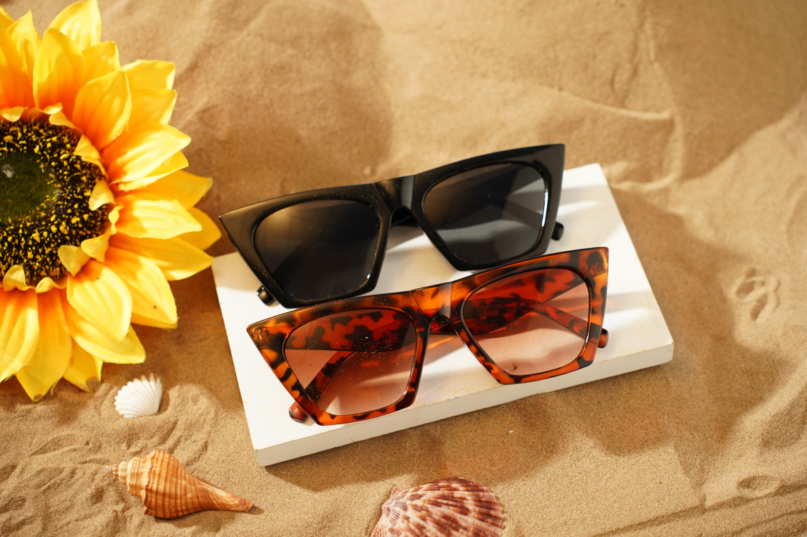 Amazon.com: Frienda 2 Pair Vintage Square Cat Eye Sunglasses Women