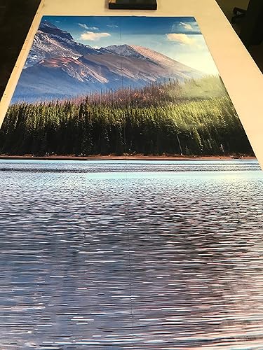 Miniatura 8 de Papel tapiz extraíble de escena de montaña, decoración de pared, diseño personalizado, mural de pared (144 pulgadas de ancho x 96 pulgadas de alto)