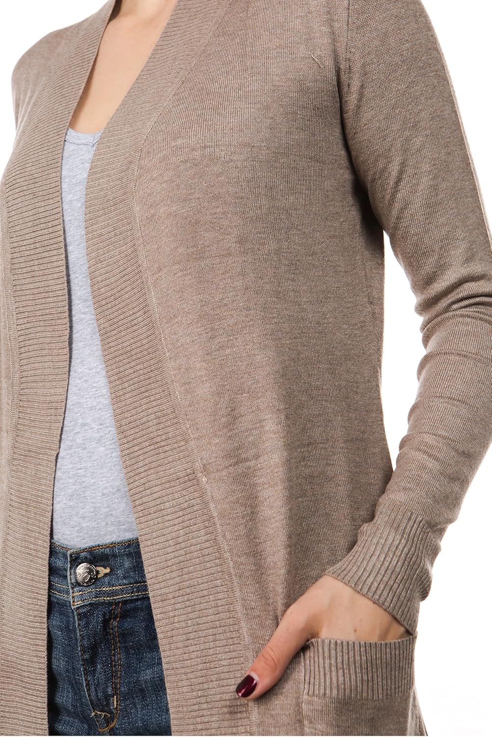 Cielo Women's Long Sleeve Sweater Duster Cardigan - Image 4