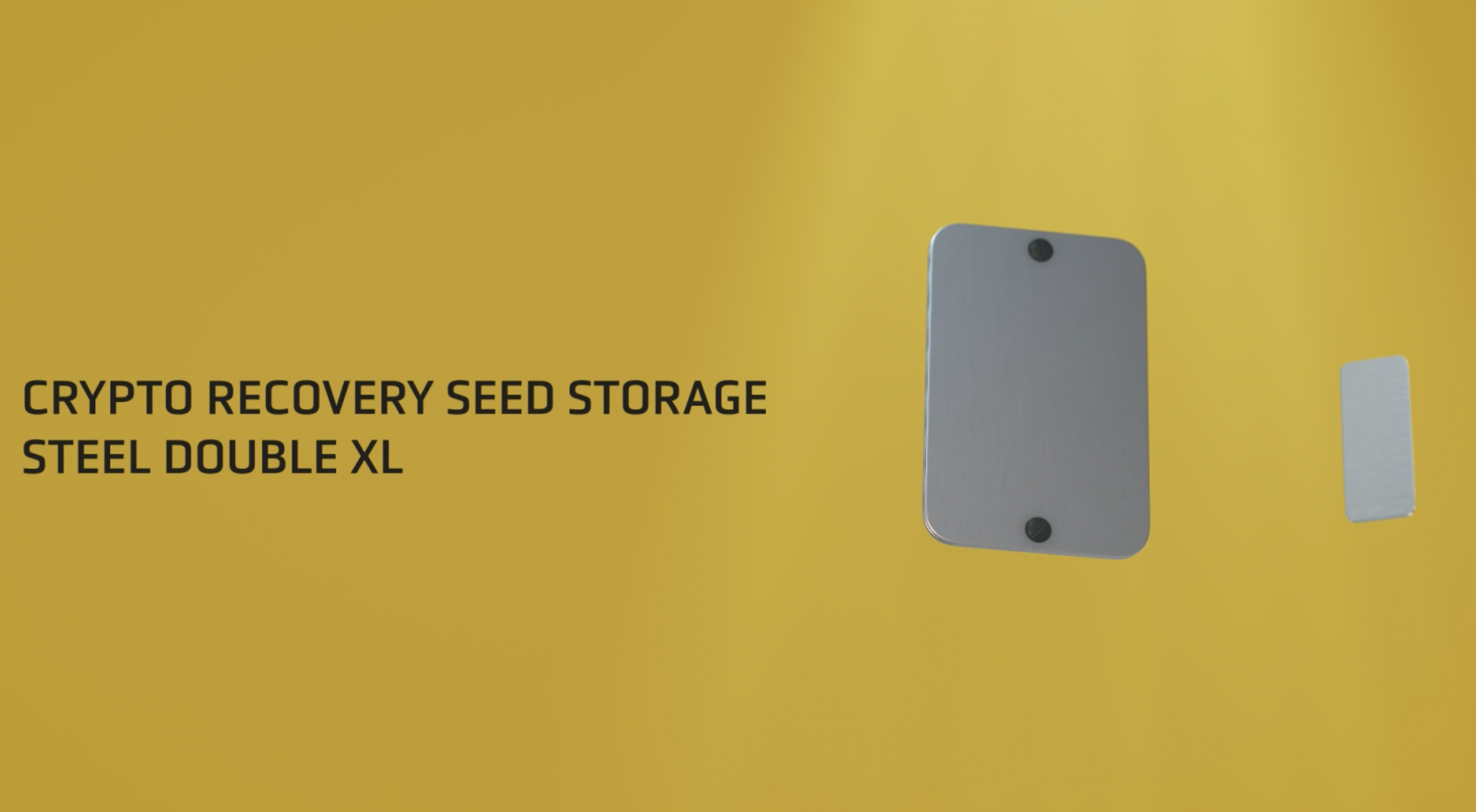 Bitcoin Wallet Plaat IRON HODL Steel Wallet Graveerstift Goud + Testplaat  Hardware Wallet Back-up