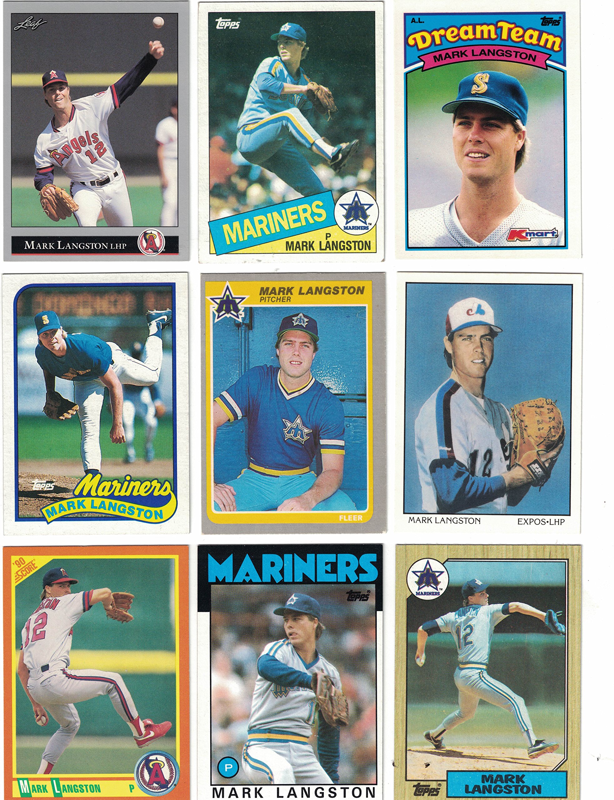 Mark Langston/100 Different Baseball Cards of Mark Langston at Amazon's  Sports Collectibles Store