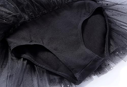 Miniatura 7 de MdnMd Trajes de bailarina para niñas pequeñas, tutú de ballet con leotardo y falda de bailarina