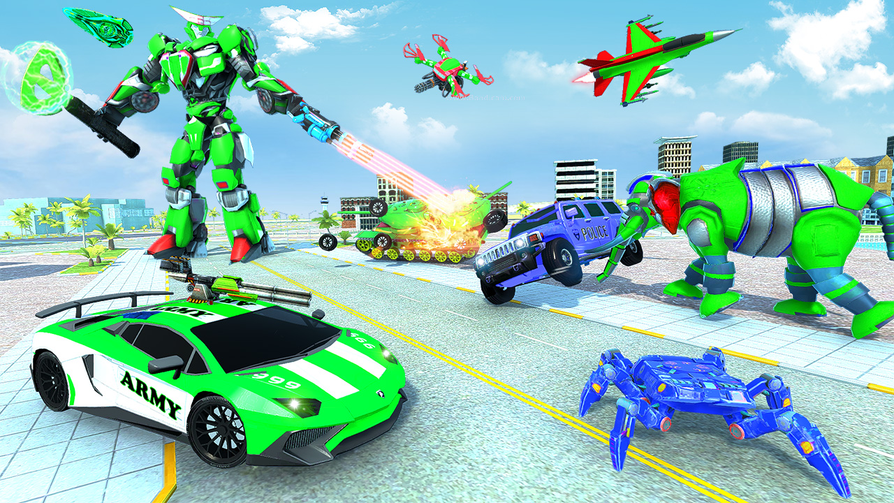 Elephant Robot Car Transform: Cop Vehicle Driving Simulator – Epic ...