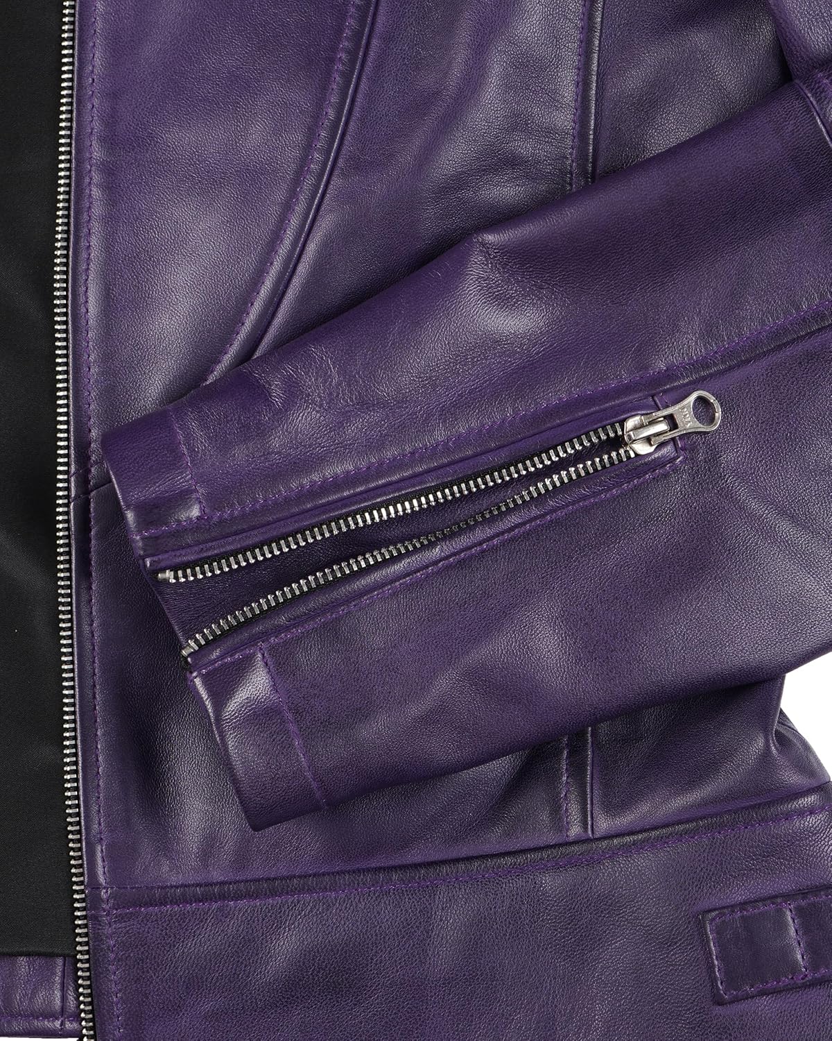 fjackets Leather Jacket Women - Cafe Racer Real Women's Leather Jackets Stylish Lambskin Leather Jacket For Womens - Image 5