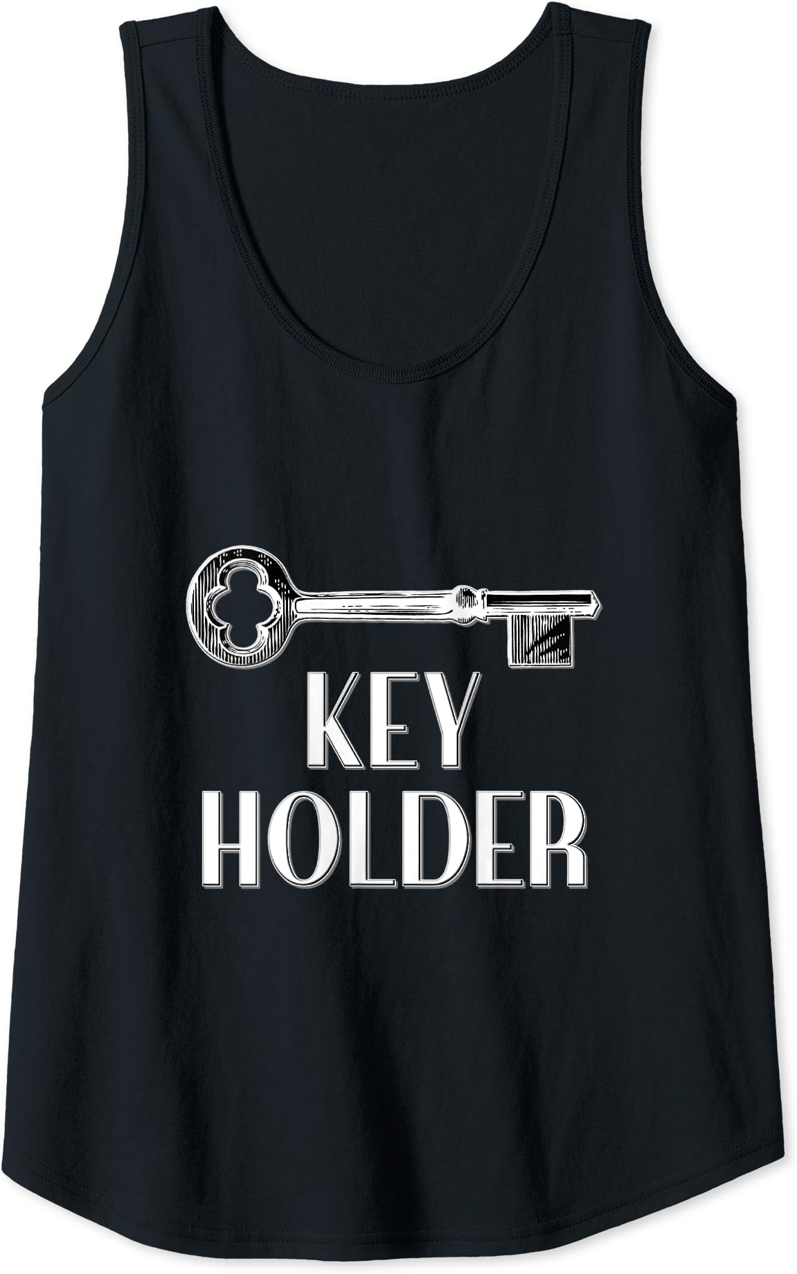 Femdom Chastity Key Holder, BDSM Hotwife Cuckold Fetish Gift Tank Top