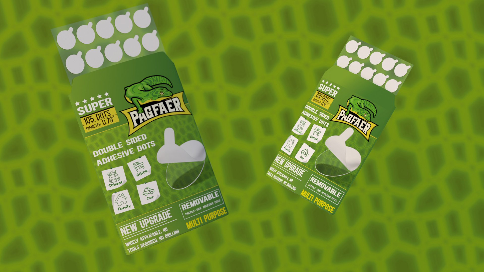 Glue Dots Double Sided, 100PCS Sticky Dots for Wall Decorations, Posters, Balloons - 0.4" Removable Clear Adhesive Dots, No Damage Museum Putty for Home & Party & Crafts Use - Image 8