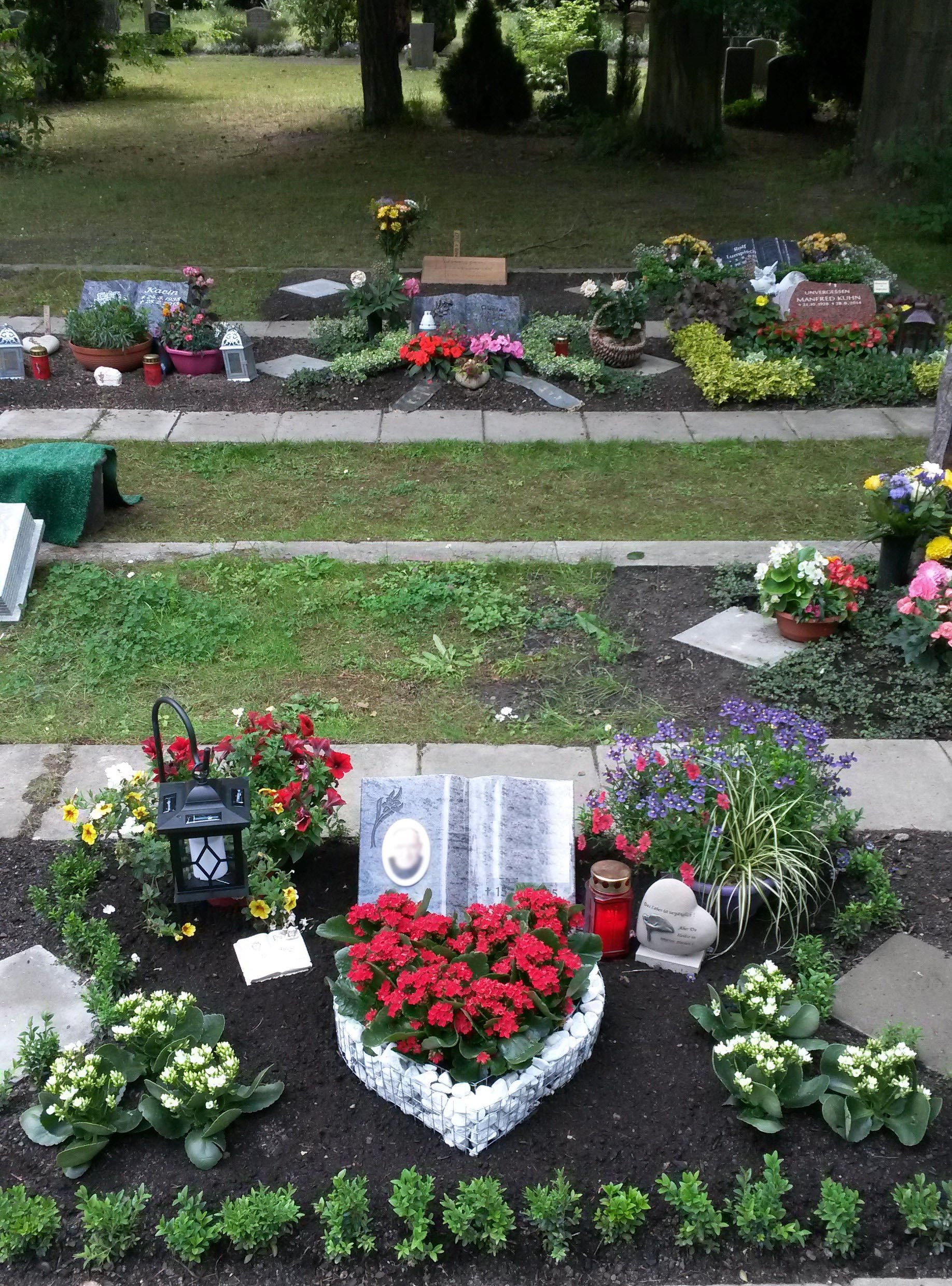 Graf Decoratie Hartvormige Gaas Met Grind 35 x 35 x 10 cm Gabion Plantenbak Begraafplaats Engel Engelplant Bloempot Marmer