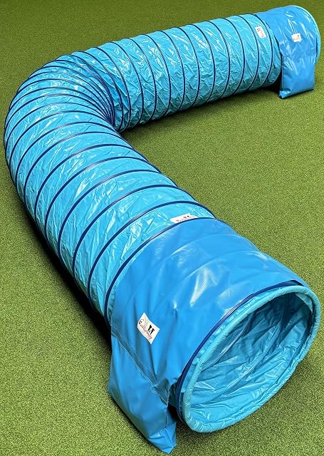 Foto 8 de 8 de Callieway® Dog Agility Tunnel - Túnel de agilidad para perros (incluye sacos de arena incluidos), color azul…
