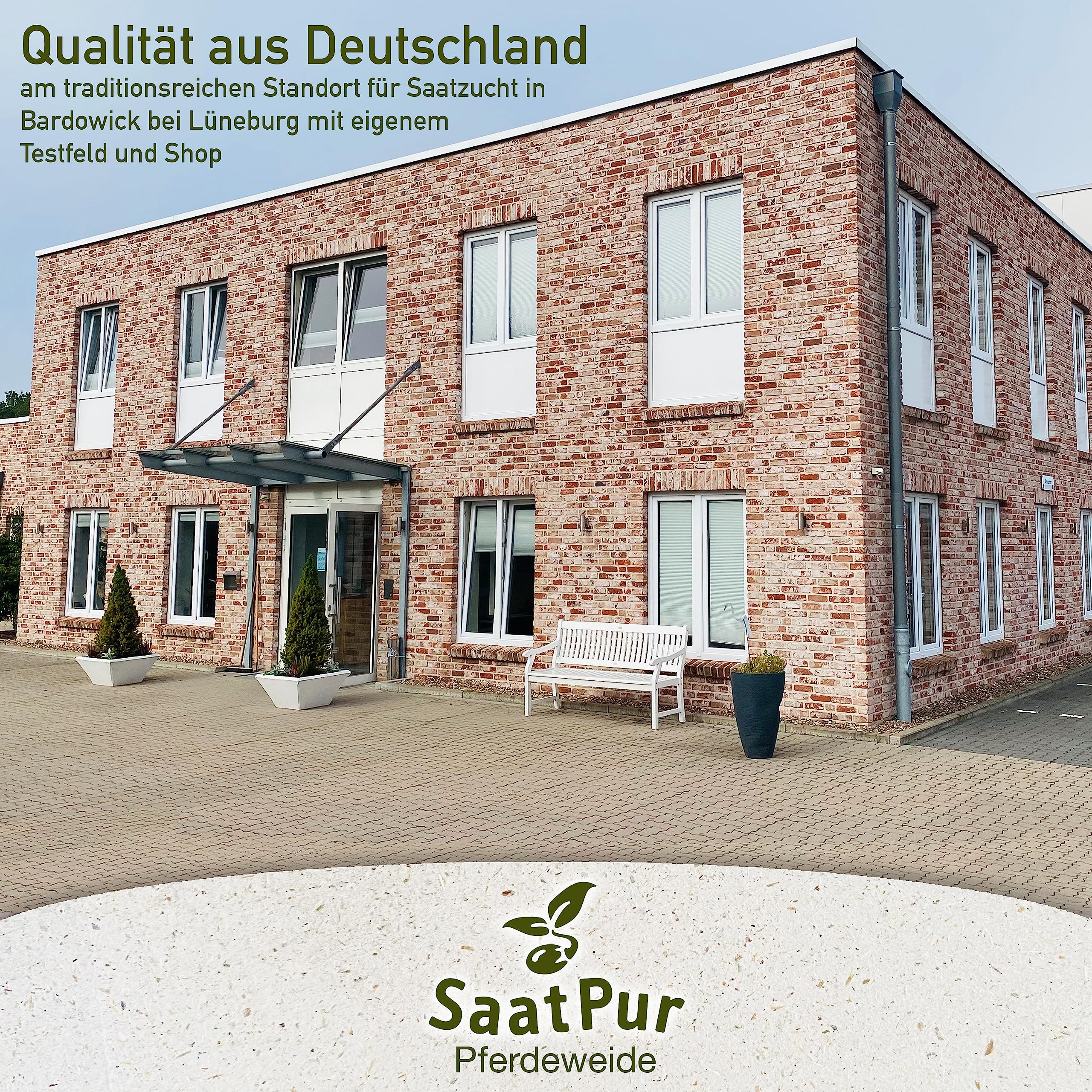 SaatPur® Pferdeweide Fruktanarm, 10 kg für 3.000 m², Reduziert die Hufrehe, Hoher Futterwert für strukturreiches Futter, dichte Narbe, Neusaat und Nachsaat