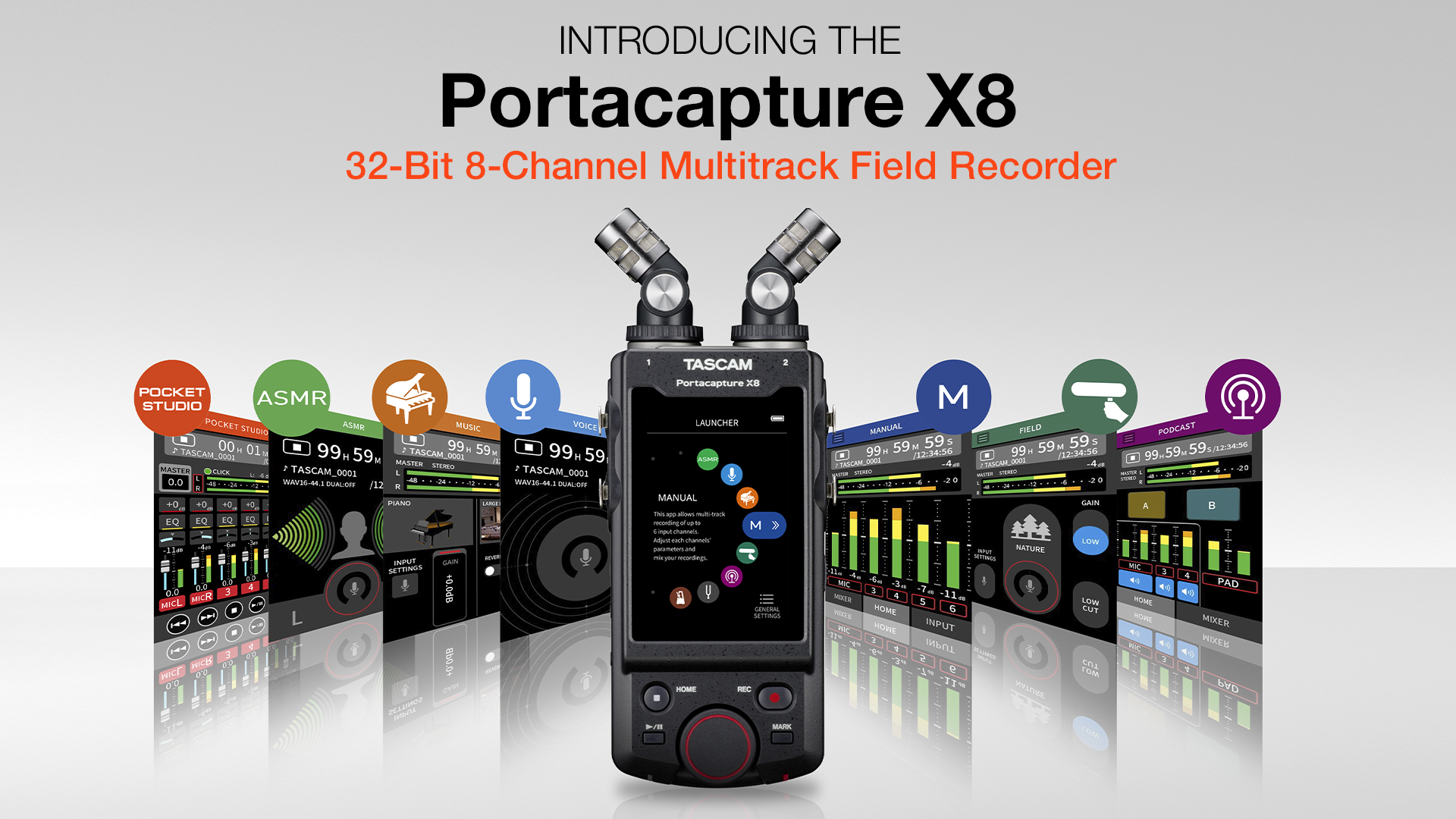 Amazon.com: TASCAM Portacapture X8 32-bit 8-Channel