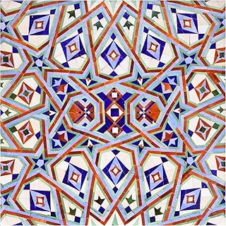 3dRose ct_73582_3 Morocco, Hassan II Mosque Mosaic, Islamic Tile Detail-AF29 KWI0020-Kymri Wilt-Ceramic Tile, 8-Inch
