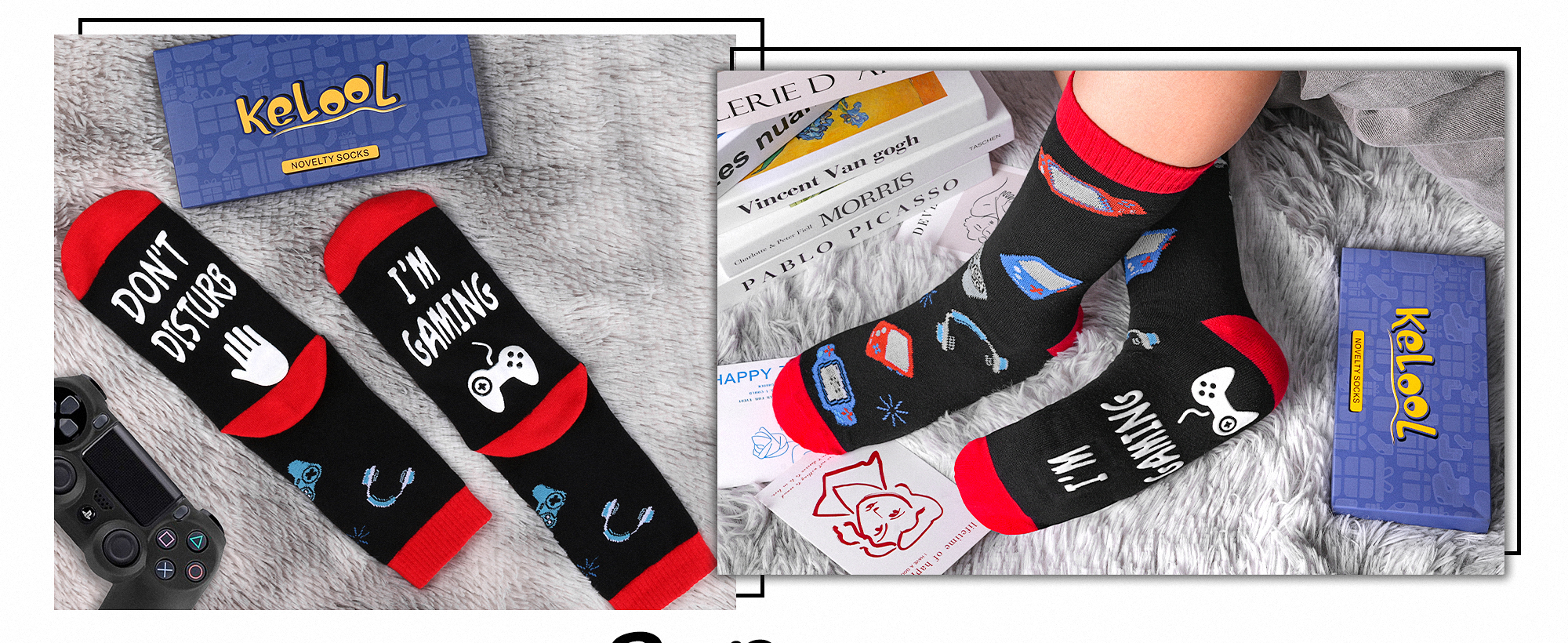 Kelool Fathers Day Socks Gifts for Men Dad Do Not Disturb I'm Gaming Funny Men Sock Gifts From Daughter Wife Son Kids Teen