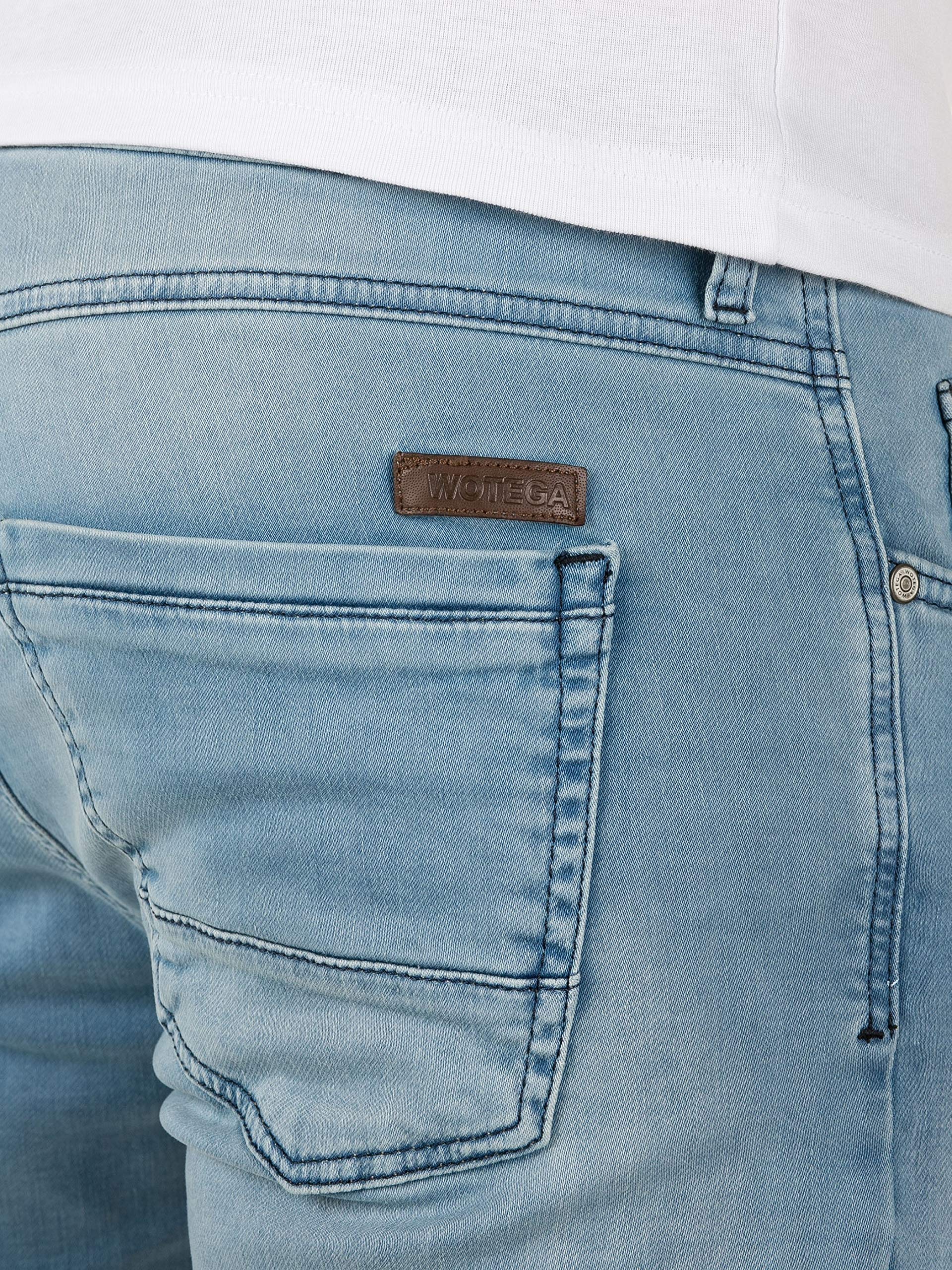 WOTEGA Noah - Vaqueros Hombre - Pantalones de chándal en Look Denim - Vaqueros Jogging Slim Hombre
