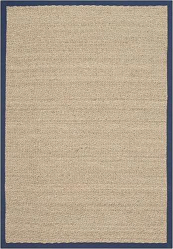 Miniatura 248 de Safavieh Colección de fibra natural NF115P - Alfombra (fibra natural), color gris, Fibras naturales beige, (Natural/Beige),Natural/Negro,Natural