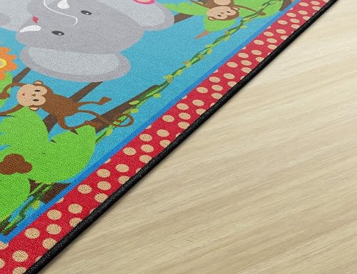 Miniatura 63 de Flagship Carpets Alfombra antideslizante para niños y bebés, para aprendizaje en casa o aula, sala de juegos o dormitorio de niños, 5 x 8 pies