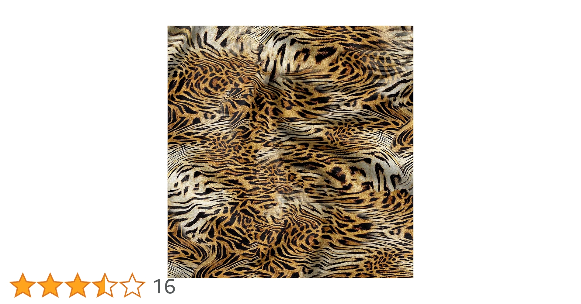 Soimoi Velvet Fabric Leopard & Tiger Animal Skin Print