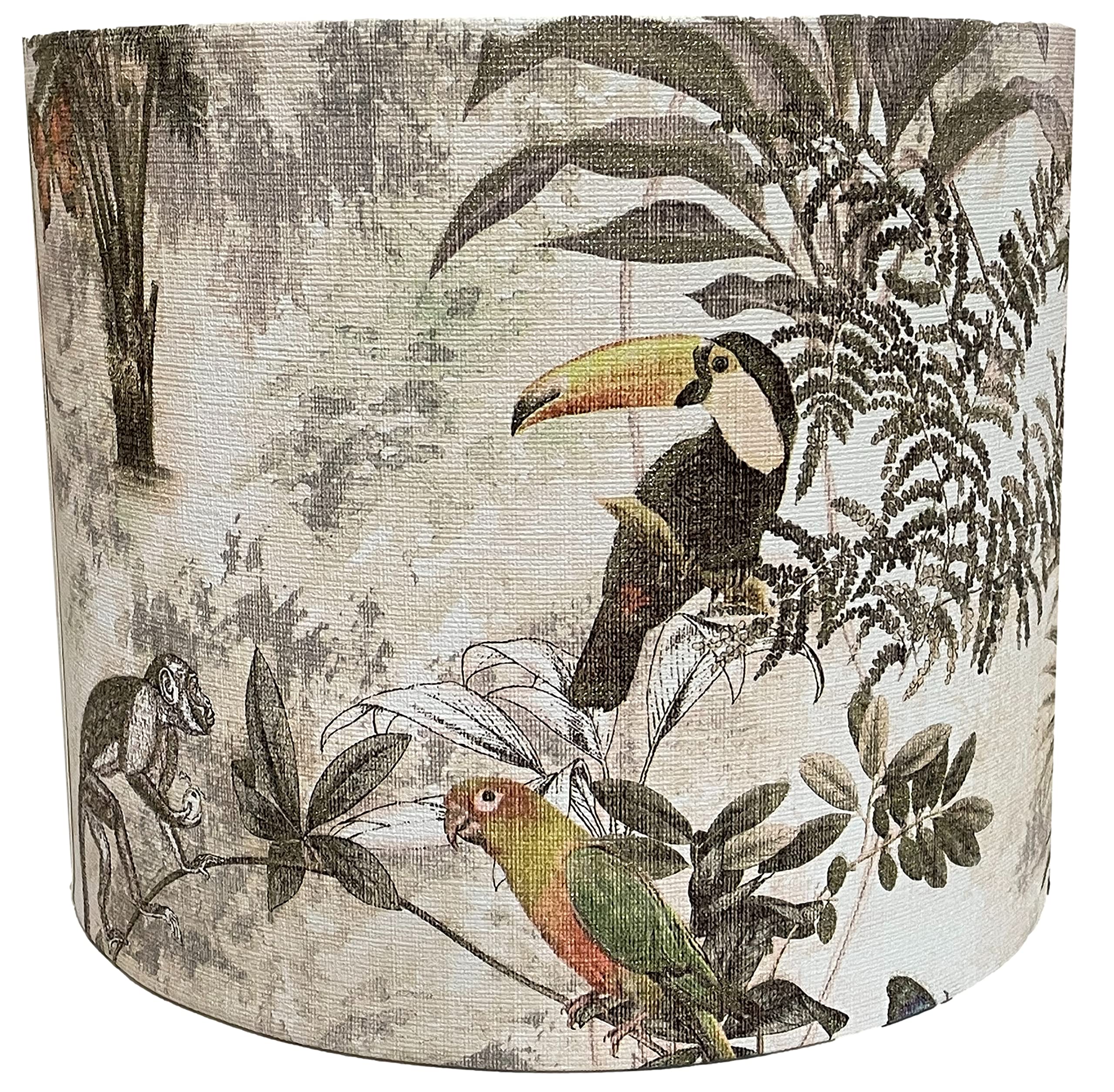 Lampshade Kings Multi Jungle Lampshade Ceiling Light Shade Tropical Parrot Bird Animal Kids Bedroom Nursery Accessories