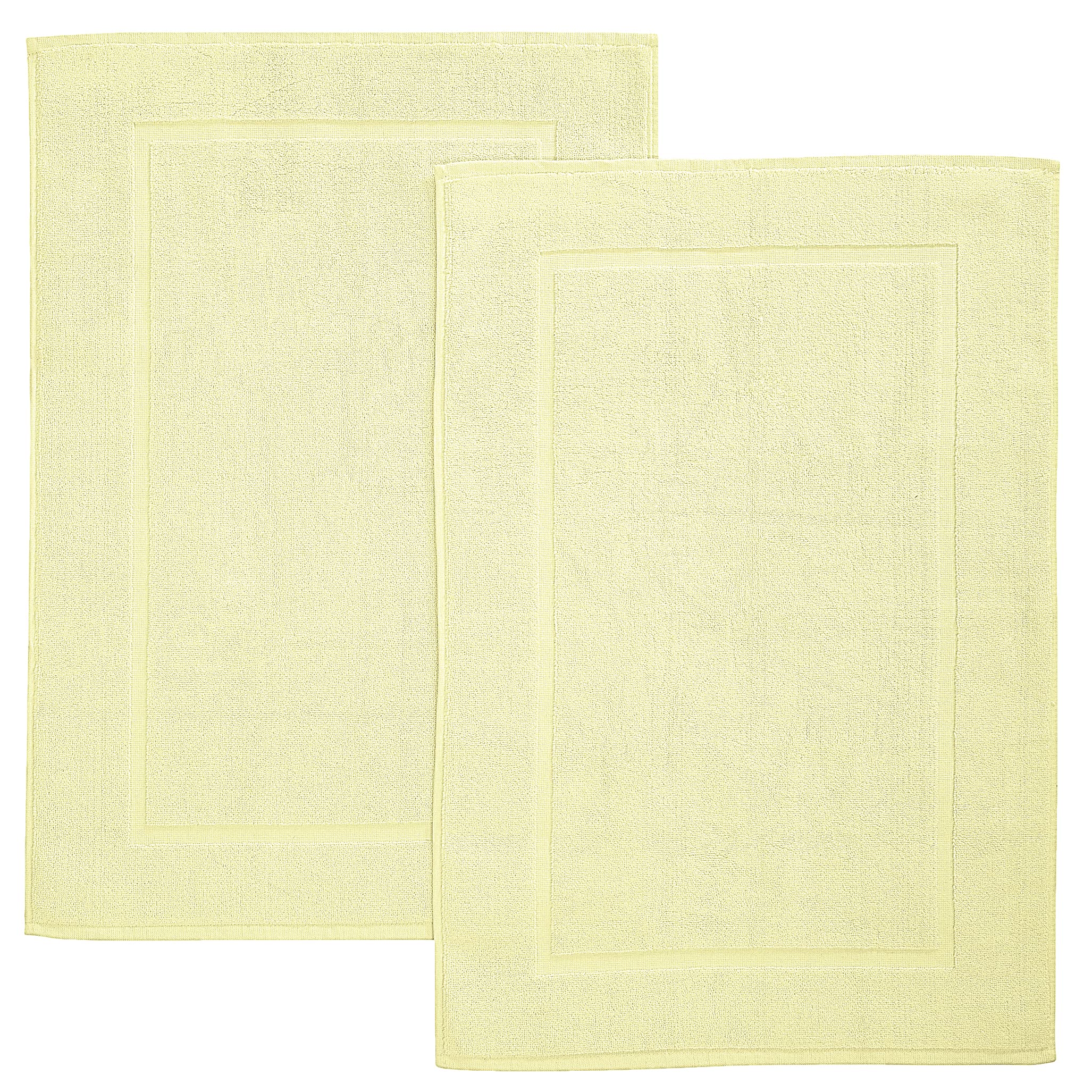 Bliss Casa Bath Mat for Bathroom, Toilet, Living Room & Kitchen - 2 Pieces Bath matt Size 50 x 80 cm, 1000 GSM in Many Color - Bathroom Rug Floor Mat Set is Washable & Absorbent - Bliss Casa (Cream)