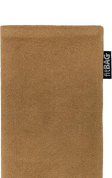 fitBAG Classic Sand custom tailored sleeve for Sony Ericsson W995 | Made in Germany | Genuine Alcantara pouch case cover with MicroFibre lining for display cleaning