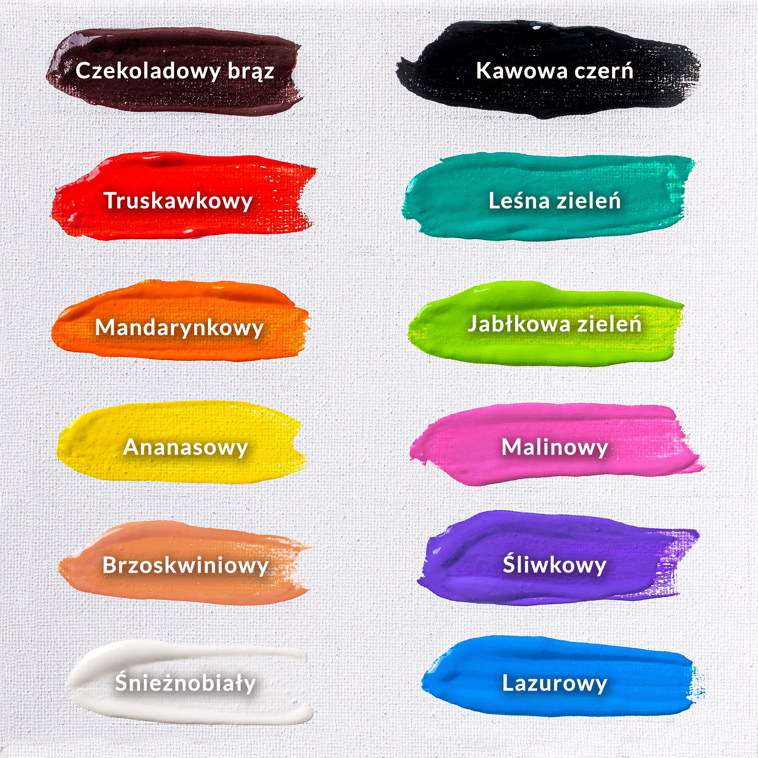 Creative Deco Tempery Zestaw Farb Plakatowych | 20 ml x 12 Kolorów | Zmywalne Farby dla Dzieci | Podstawowe Intensywne Nasycone Kolory | Bezpieczne i Nietoksyczne | Dobre Krycie i Matowe Wykończenie