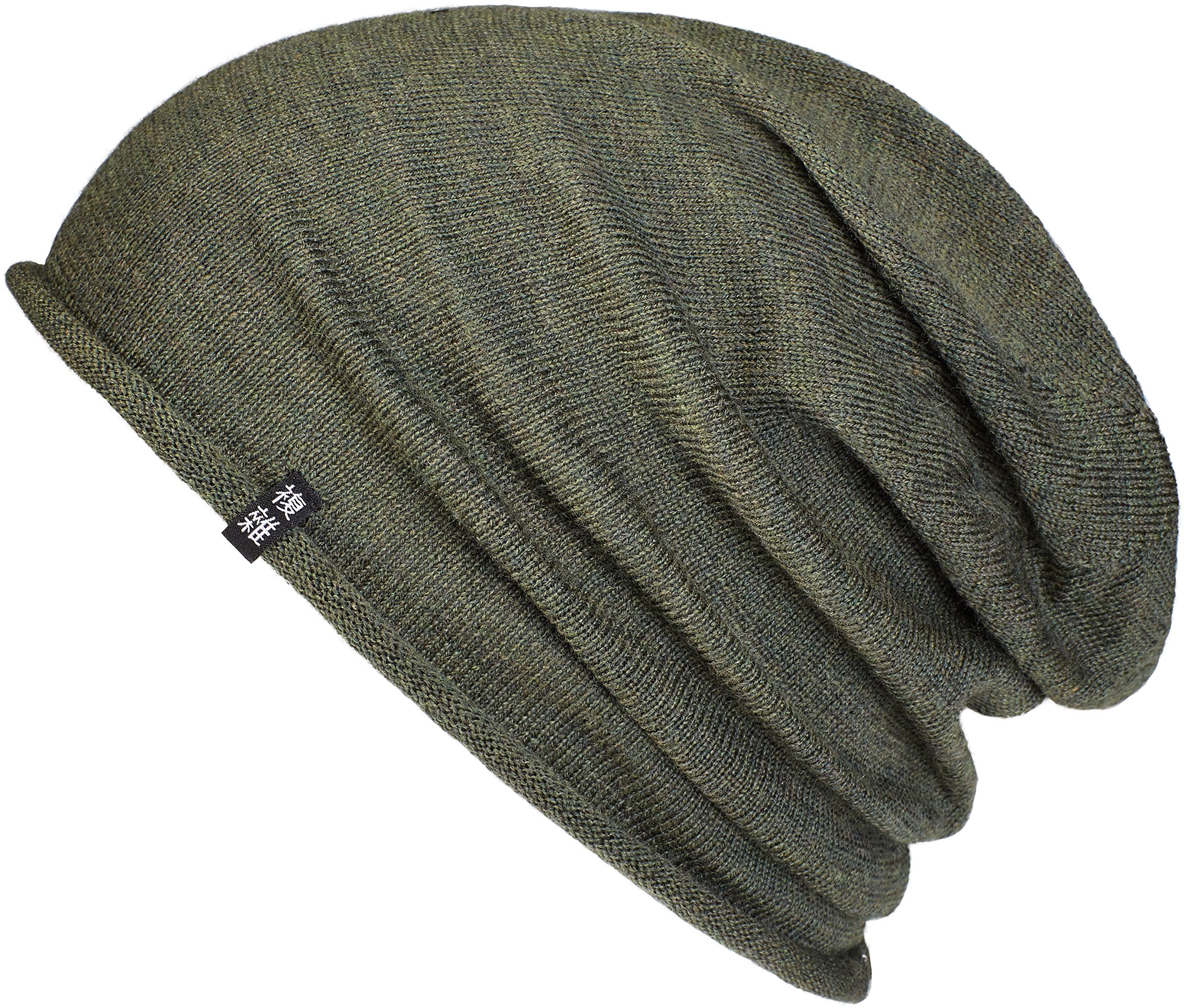 Enter the ComplexMerino Wool Lightwight Hat, Slouch Beanie, 100% Merino Wool, Women and Men