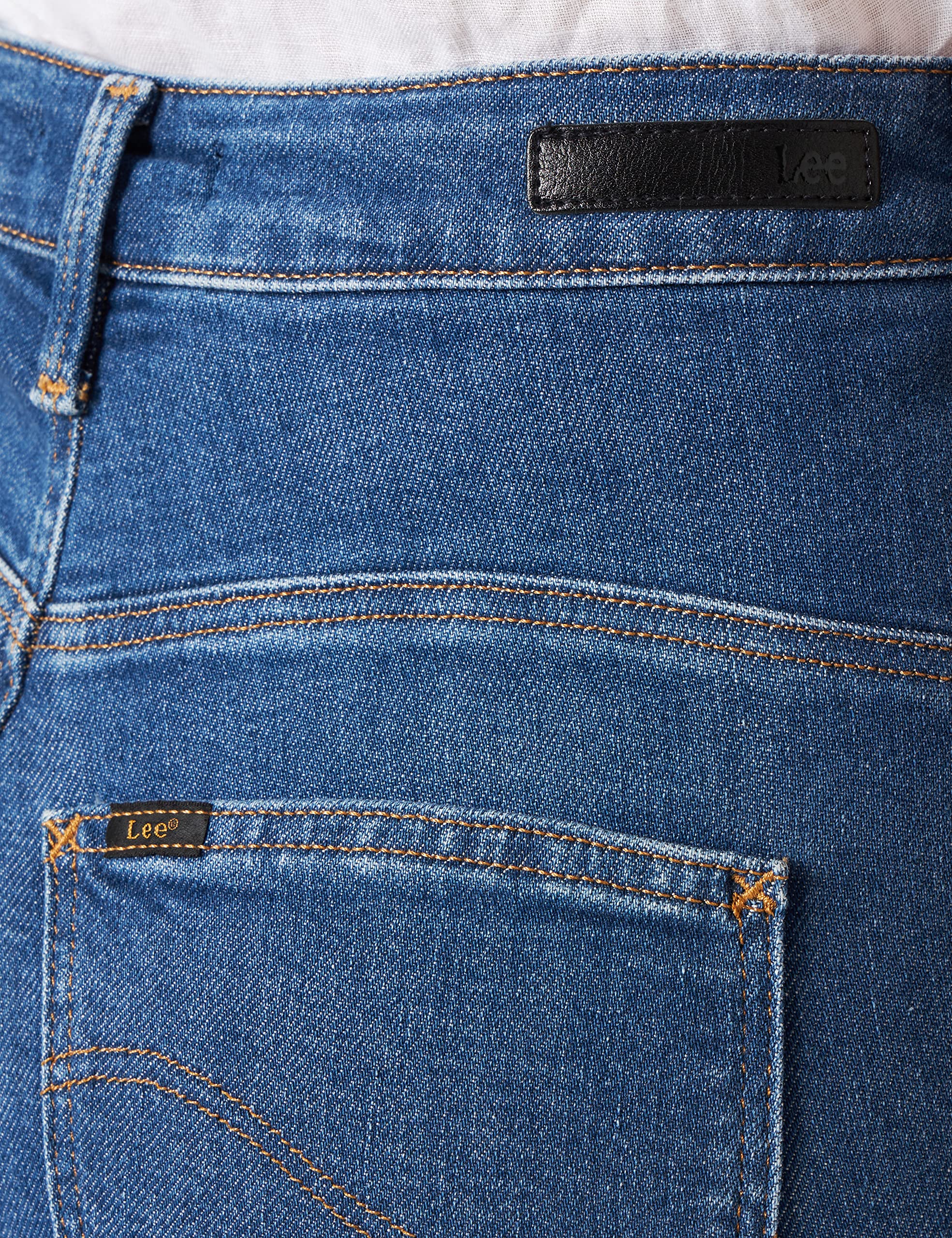 Lee - Jeans Donna - vestibilità Svasata a Vita Molto Alta - Flare Bo - Jackson Worn
