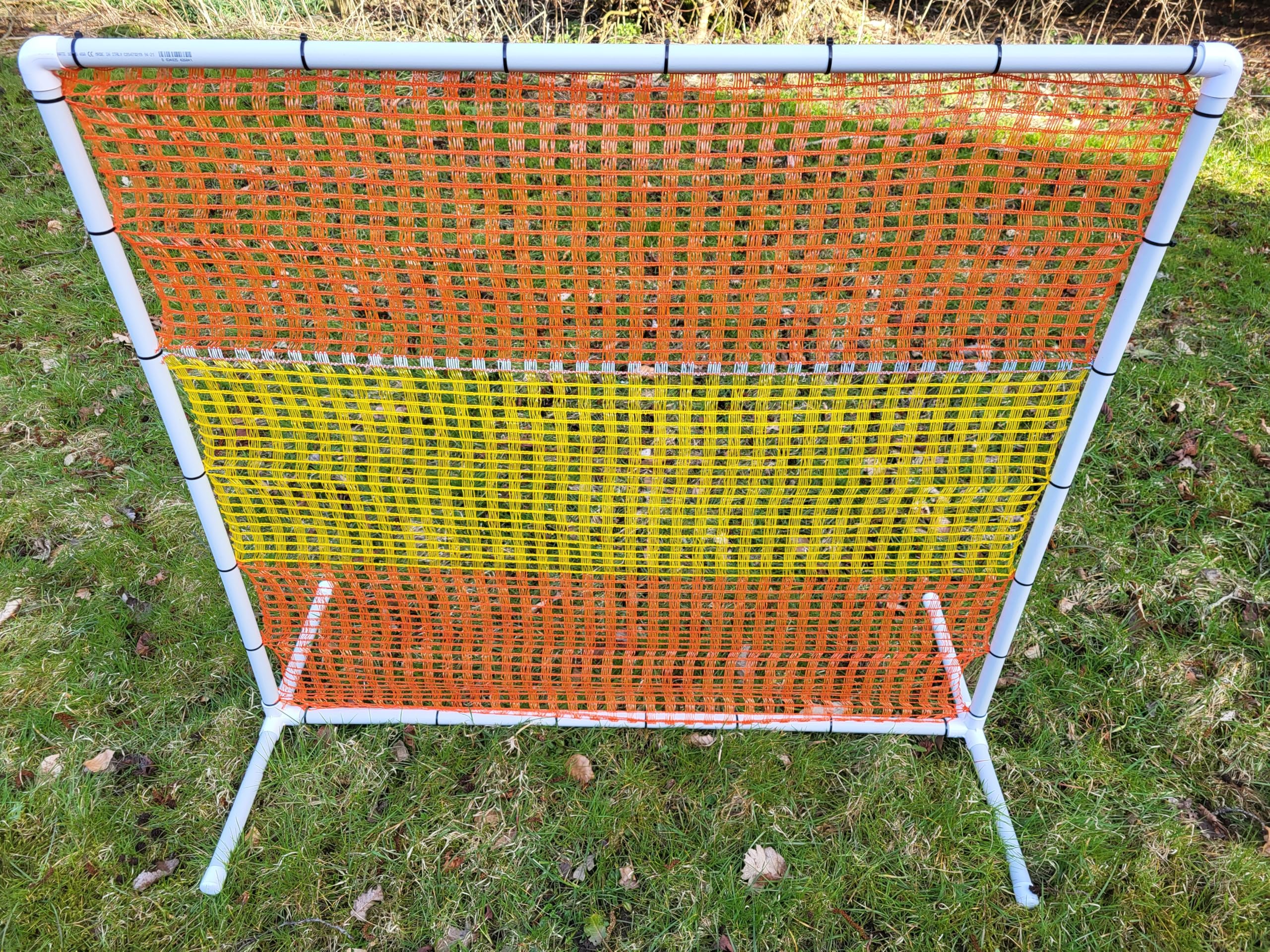 NADAC HOOPERS Lot de 2 clôtures d'agilité en PVC Conforme VDH Jaune/Orange 1,05 m x 1,15 m x 1,15 m 1,4 kg Masques Grossiers d'extérieur pour Chiens de Toutes Tailles