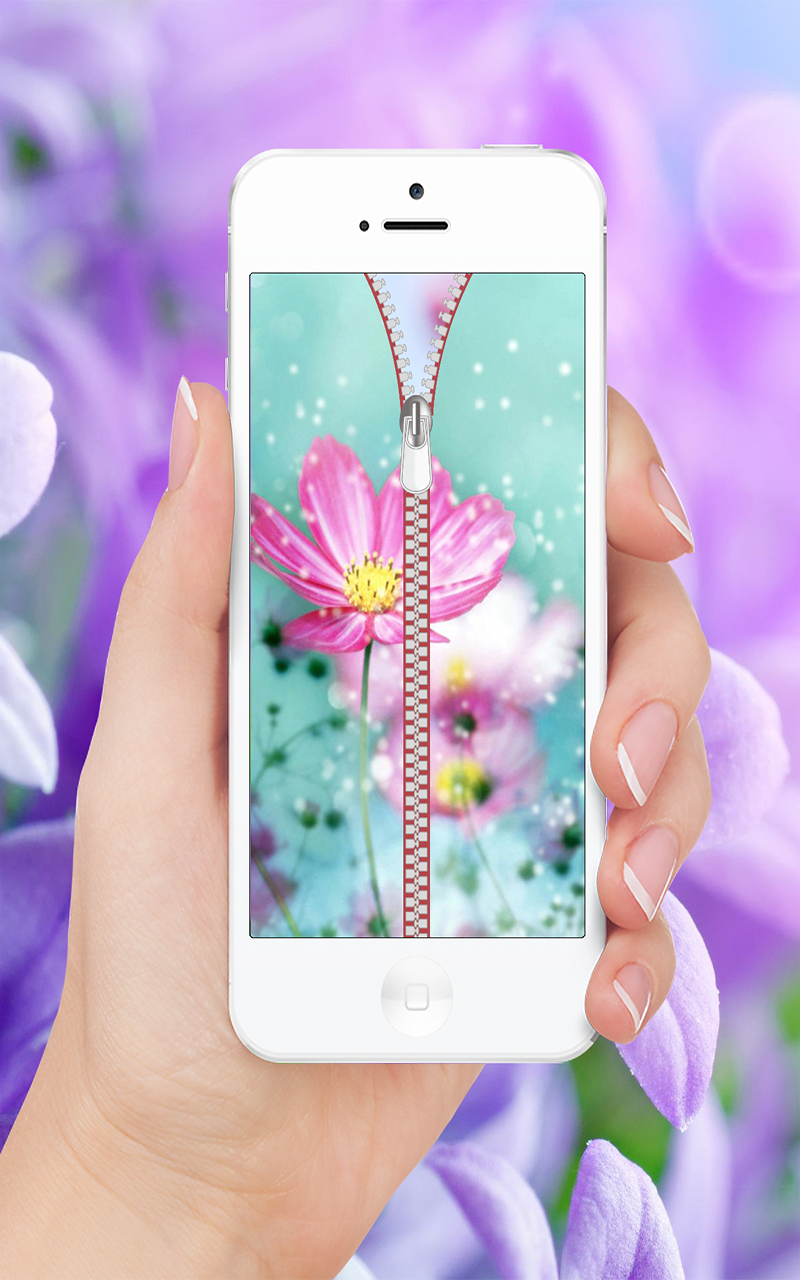 Flower Zipper Screen for Android