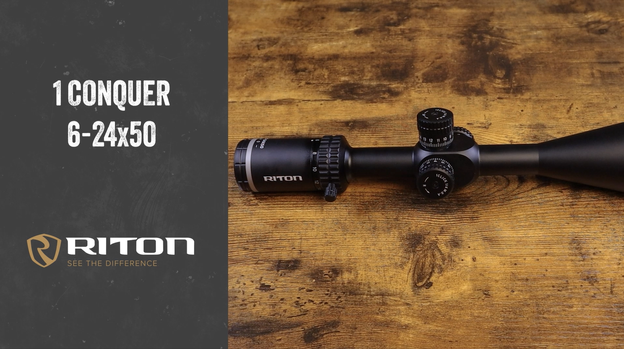 Amazon.com : Riton Optics Series 1 Conquer 6-24x50 FFP Rifle Scope
