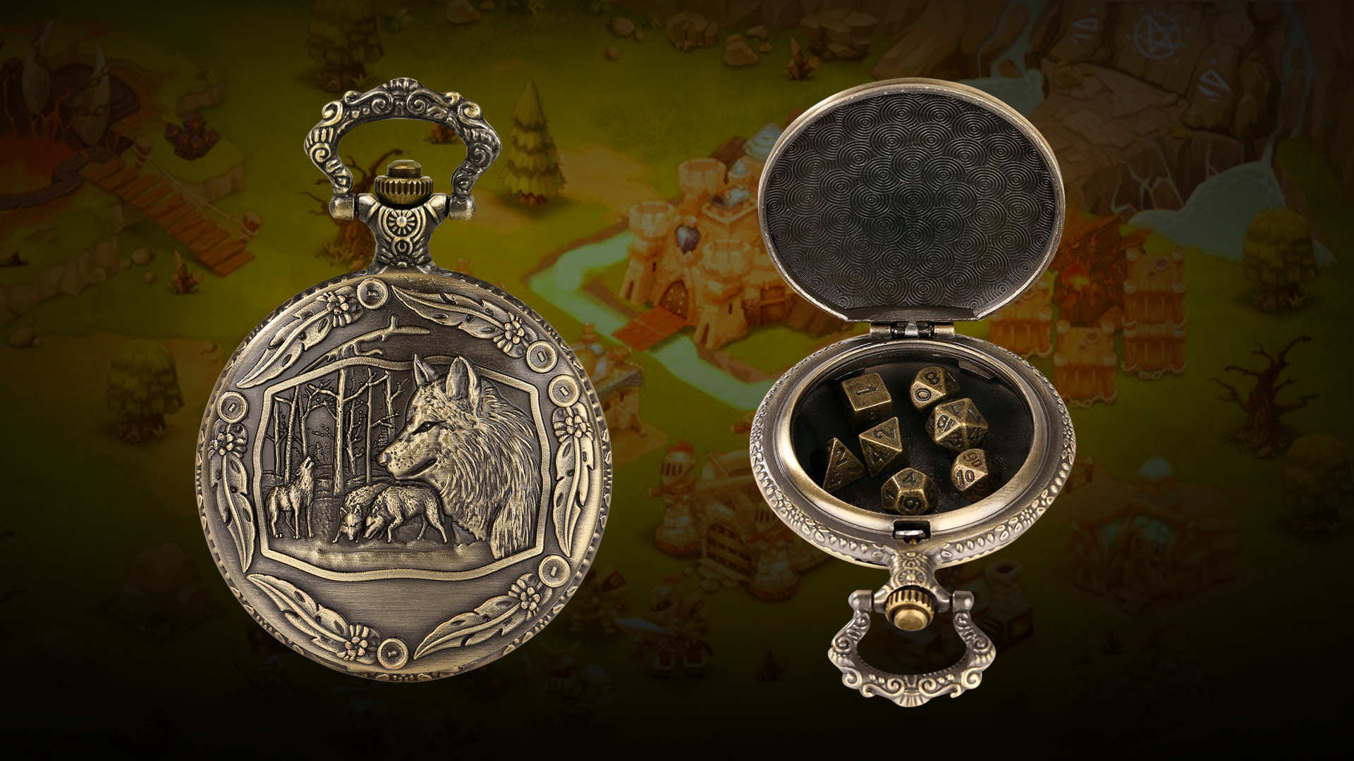 Bogoro Set dadi d&d, 7 pezzi Dadi poliedrici, Dadi Metallo D&D
