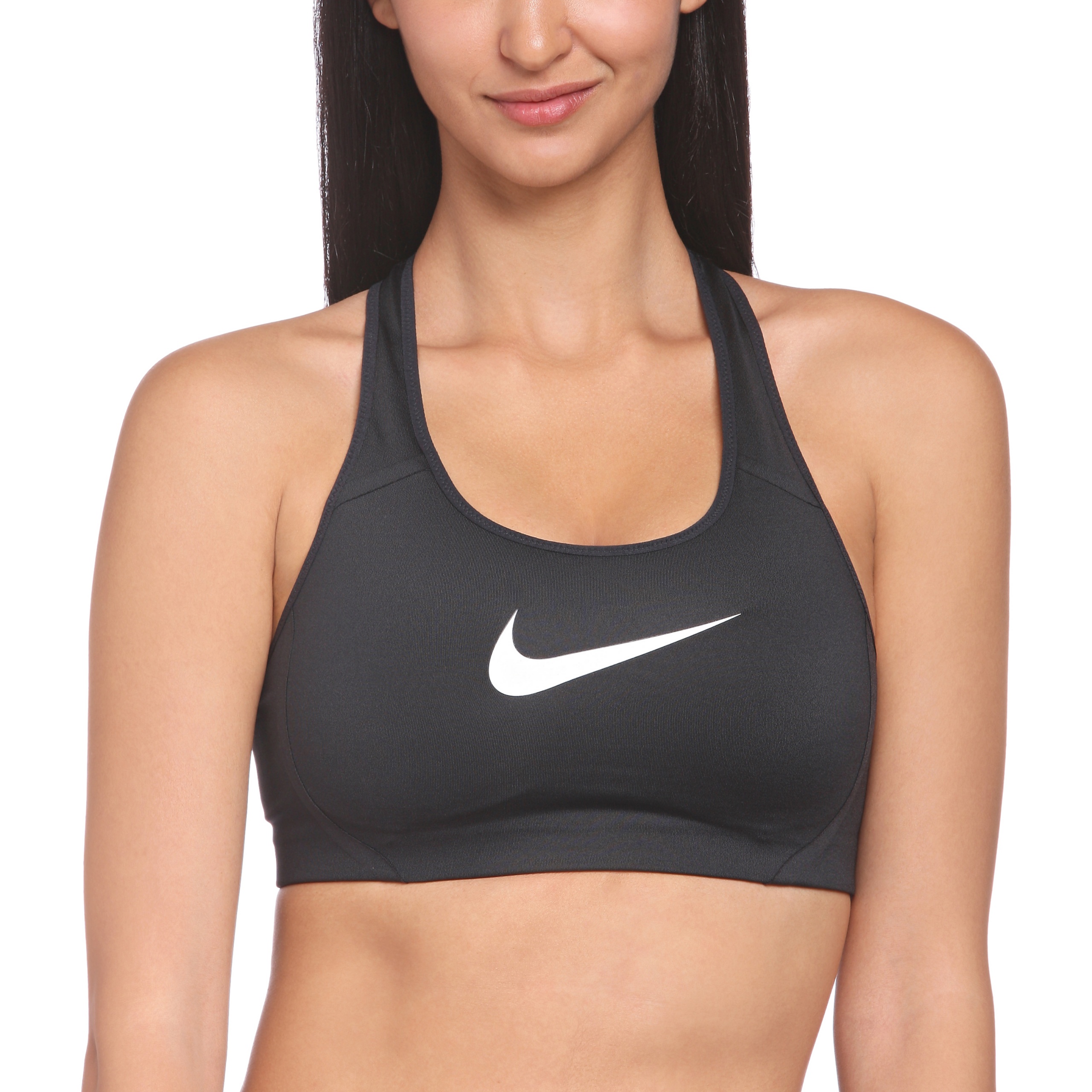 Nike Damski biustonosz w kształcie zwycięstwa H.S Victory Shape 2.0 Nike damski zwycięzca kształt, wielokolorowy (czarny/biały), mały