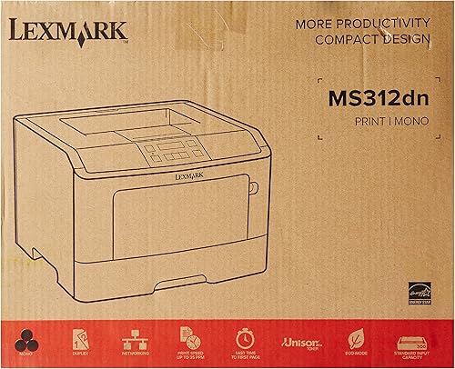 Miniatura 2 de Impresora láser Lexmark MS312DN MS312 35S0060 con tambor de tóner y garantía de 90 días
