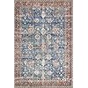 Loloi Loren Collection LQ-01 Blue/Brick 7'-6" x 9'-6" Area Rug