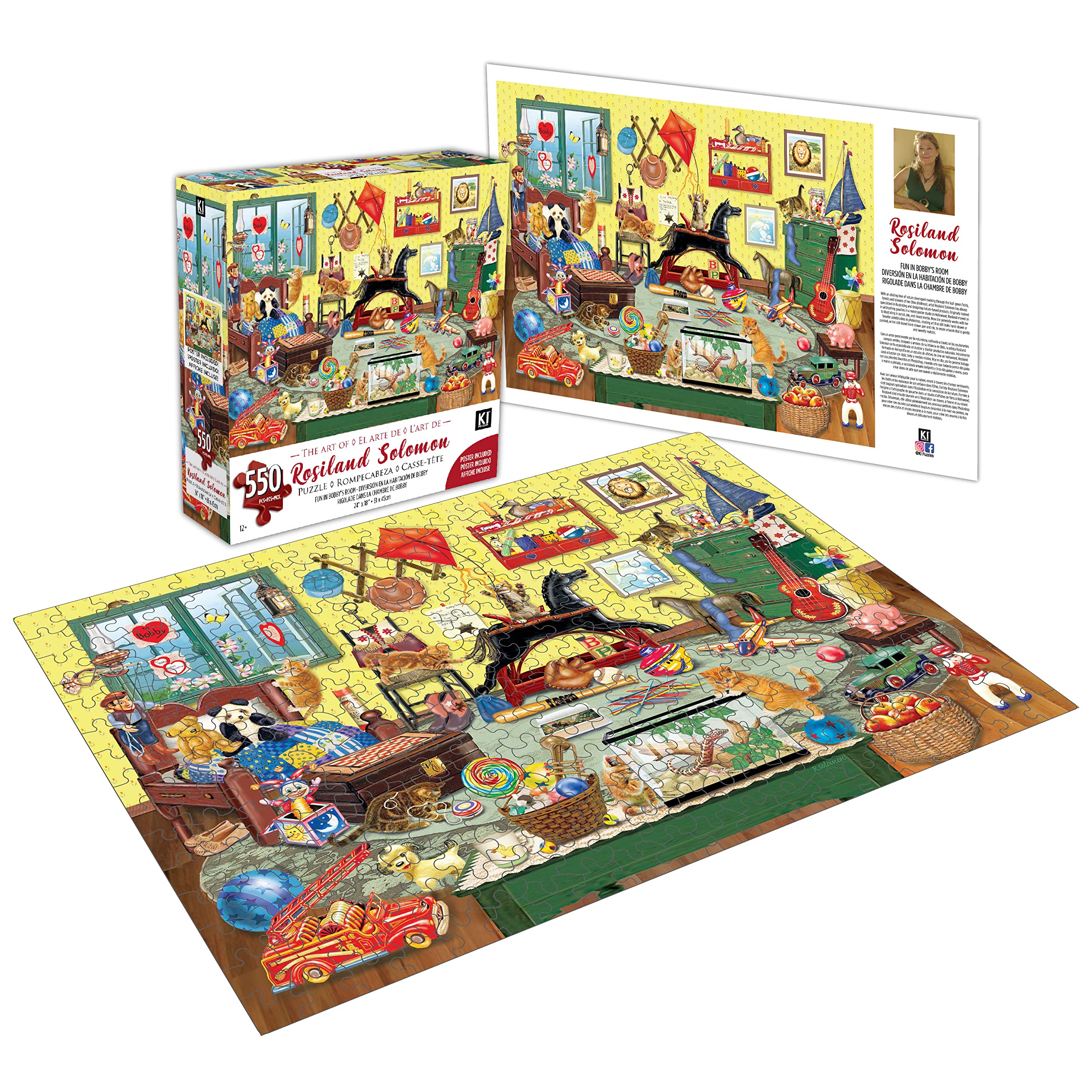 Amazon.com: 550 Piece Puzzle for Adults Rosiland Solomon Fun in