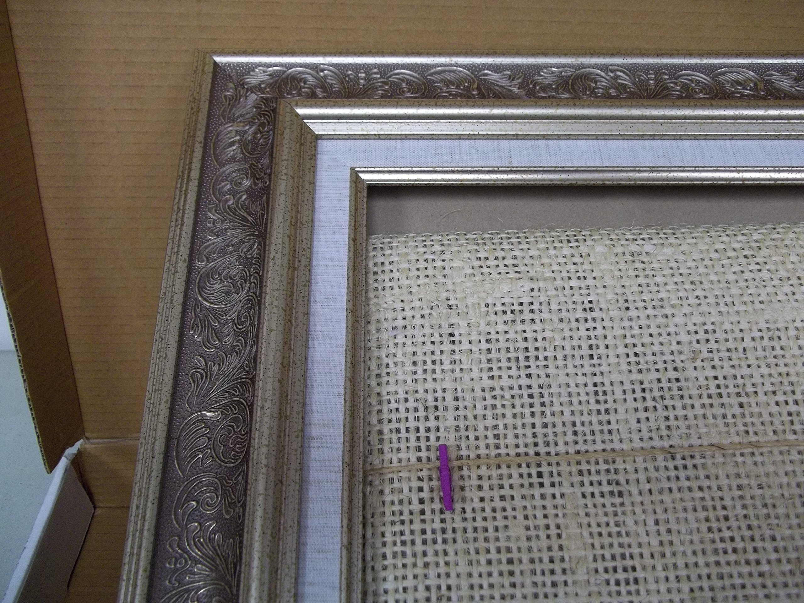 Digital Frames Burlap Background