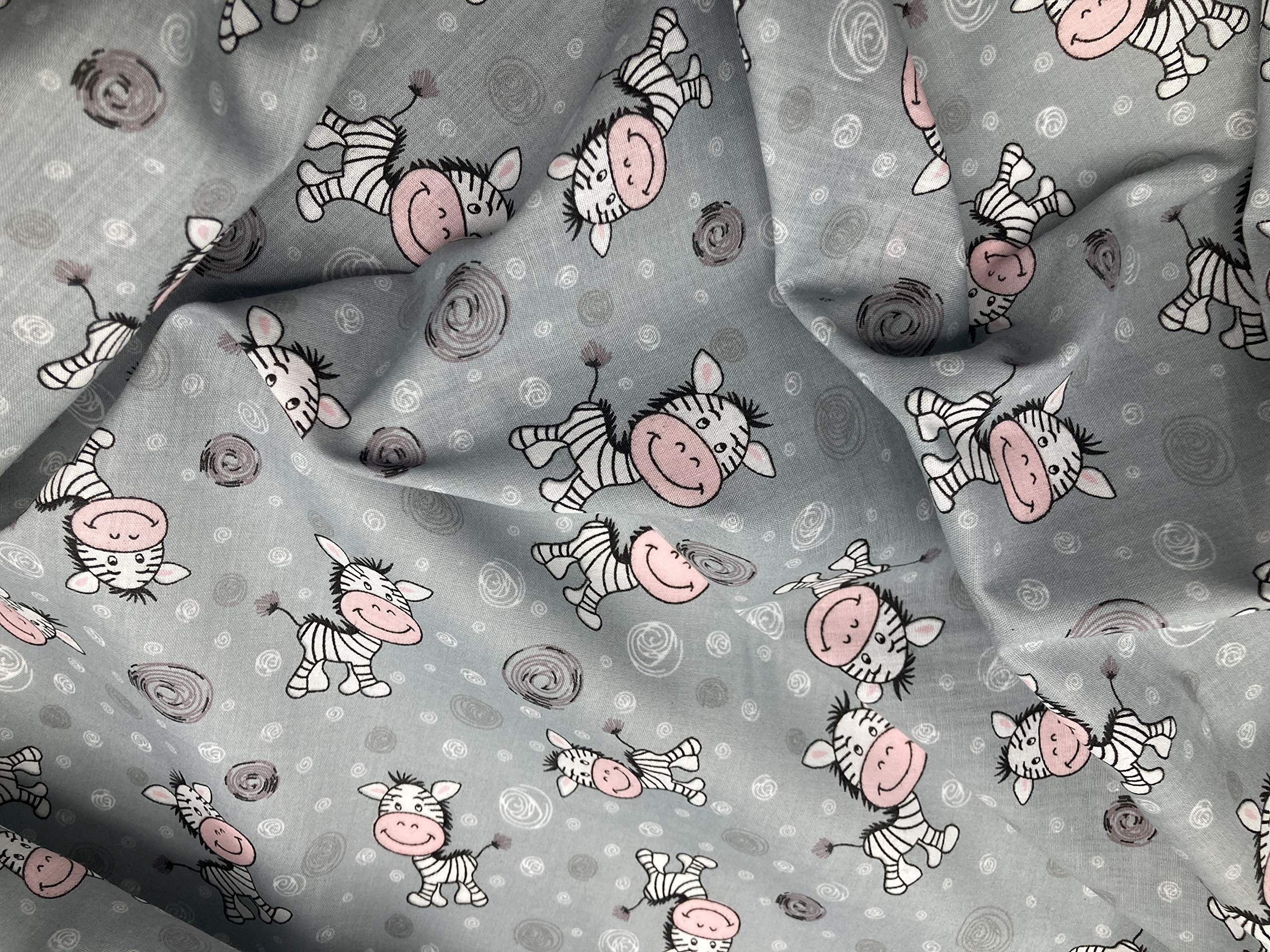 Baby Zebra Polycotton Dress/Craft Fabric Designs