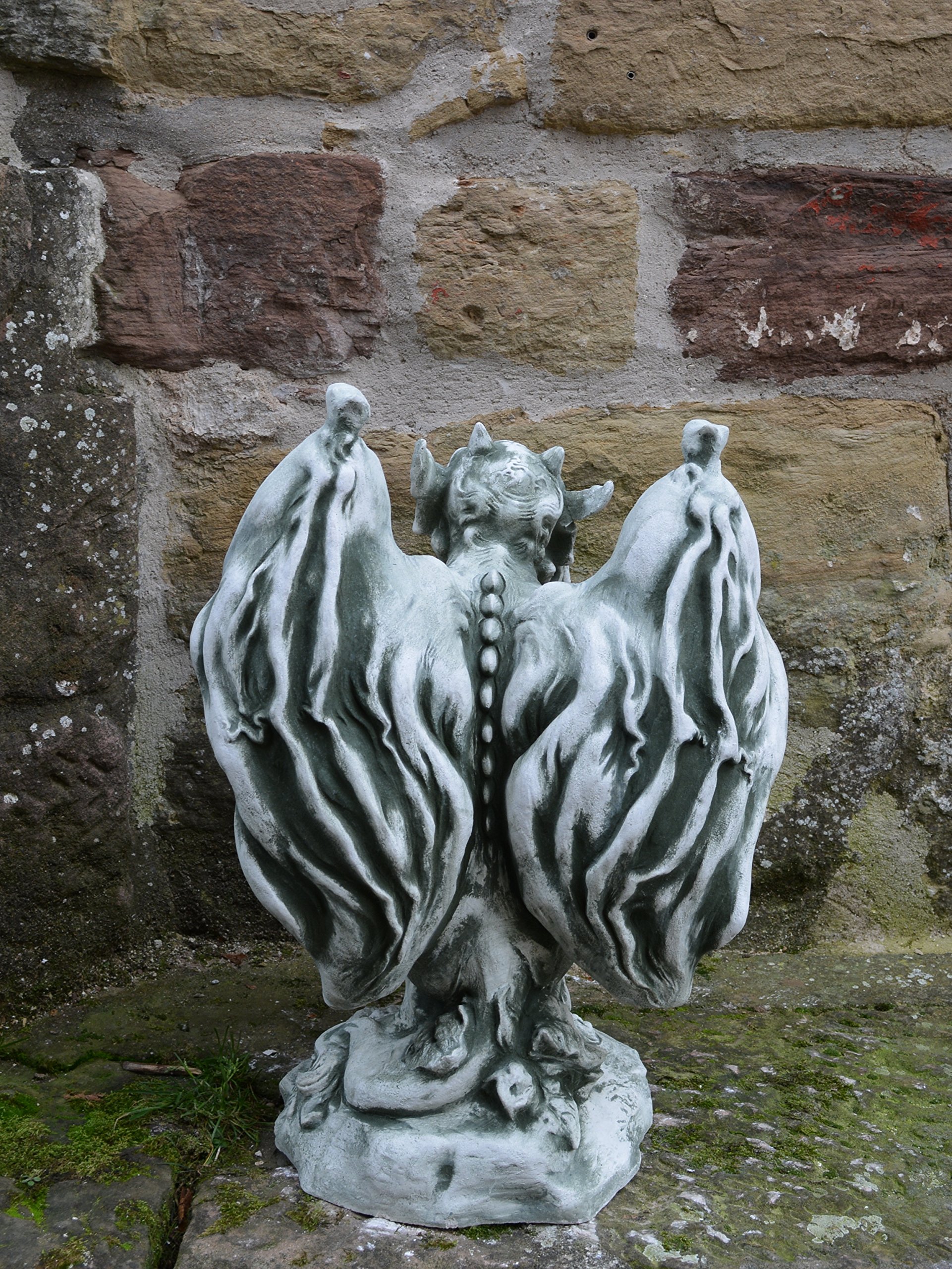 gartendekoparadies.de Statue énorme Massive gargouille Gardien en Pierre reconstituée, résistant au Gel