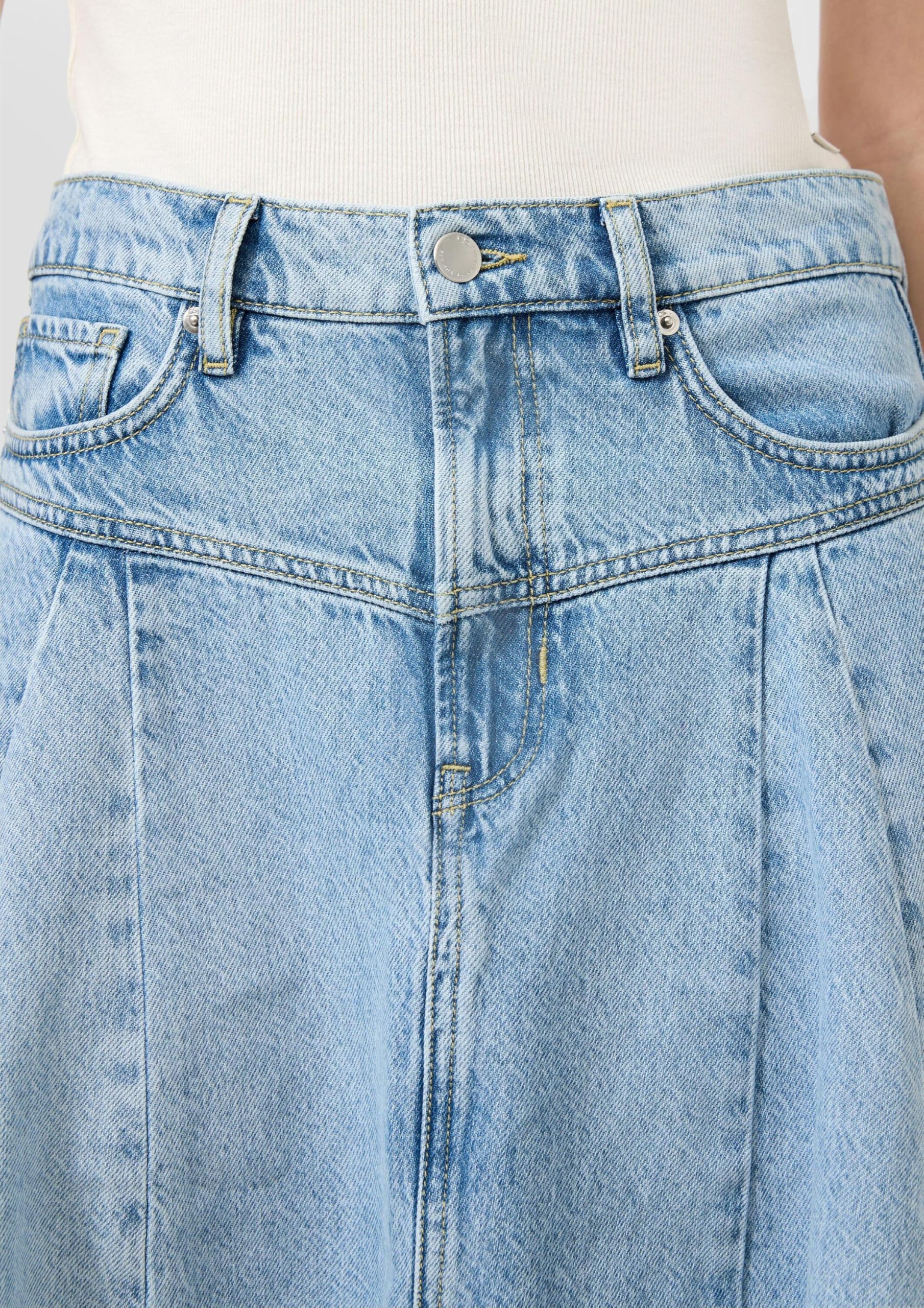 QS Ausgestellter Denimrock