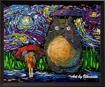 Amazon.com: Uhomate Cartoon Inspired Wall Decor Vincent Van Gogh