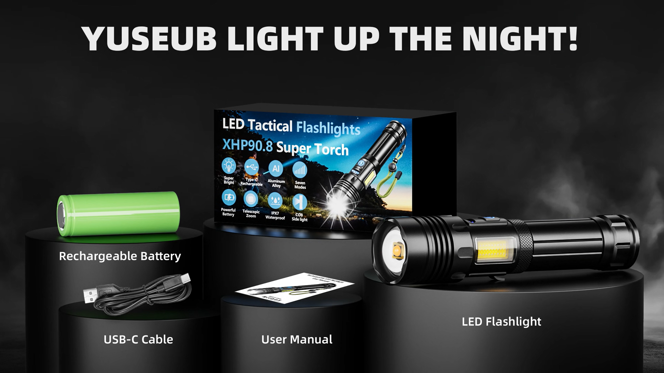SYRIDE LED SUPER FLASH LIGHT（NATURA) SYRIDE LED SUPER FLASH LIGHT SILBER/BLACK/CAMO 21SU-I