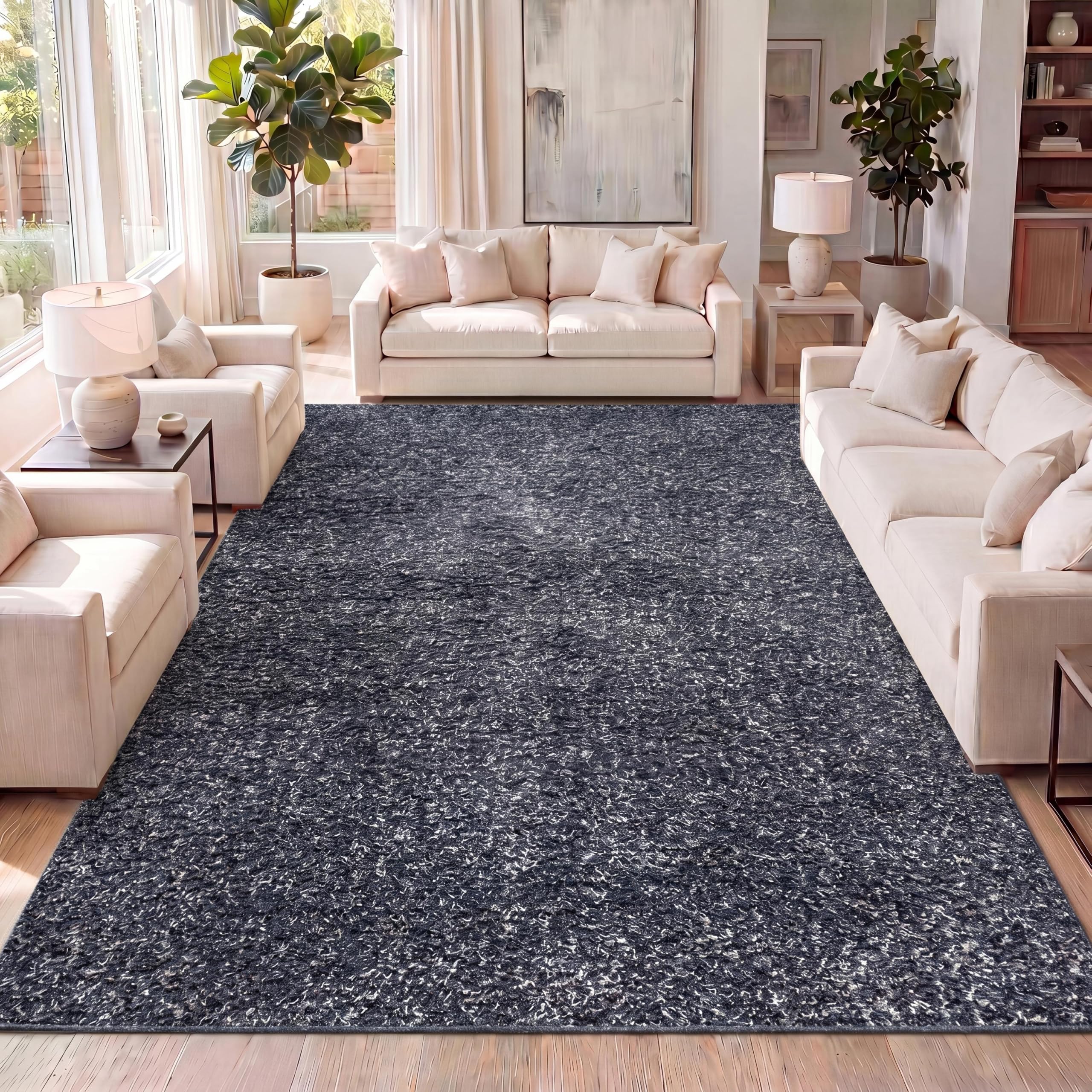 Amazon.com: JONATHAN Y Mercer Shag Plush Denim Blue Indoor Area