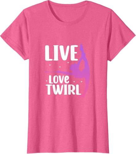 Miniatura 17 de Twirl Baton Twirling Twirler Majorettes T-Shirt Black,Navy Blue,Asphalt Grey,Baby Blue,Cranberry Red,Red,Kelly Green,Brown,Olive Green,Dark Heather