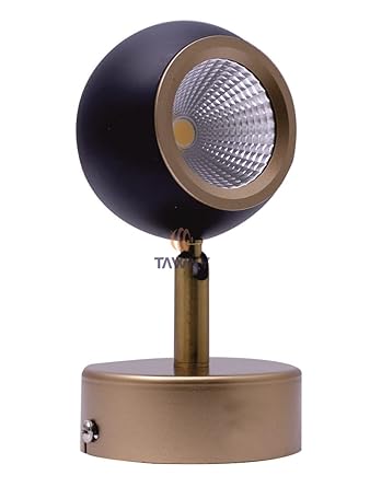 Tawny Ball Shape Gold Finish LED Spotlight,Focus Light,Track Light,Bedroom Reading Display Wall Light(Color-Warm White). (3 watt)