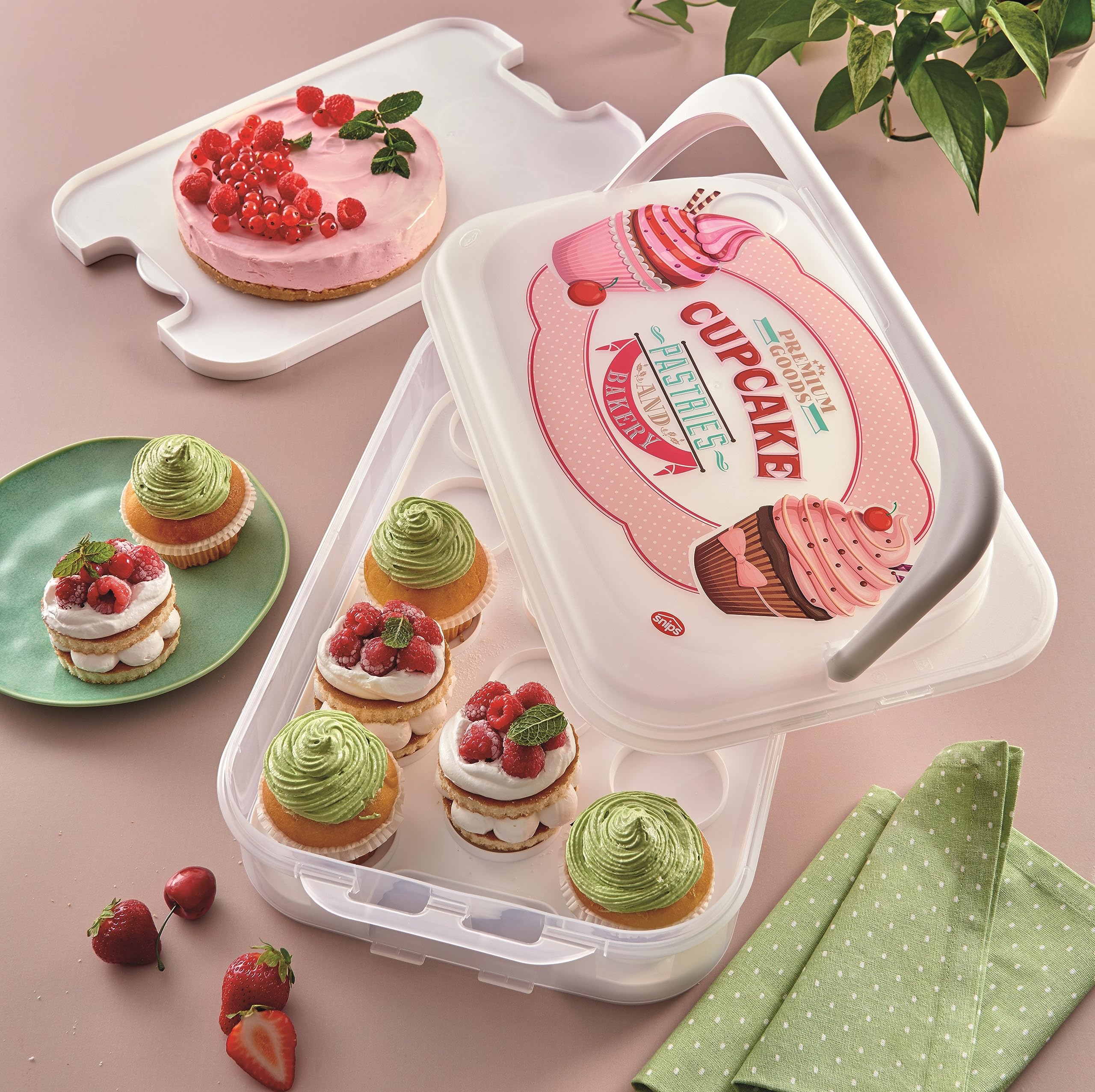 Snips, Panettone E Pandoro Keeper Decoration Santa Claus Vintage Coca-Cola, Sweets Keeper With 2 Safety Locks, 24 Cm, Made In Italy